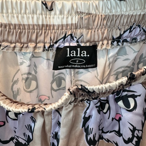 LALA ORIGINAL Lala Satin Playsuit in Cool Cat - Picture 7 of 9